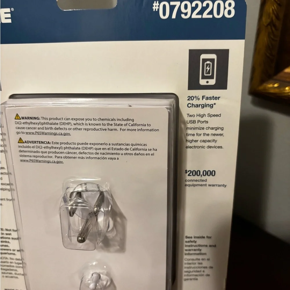 ON HOLD White 6 USB Chargers with Surge Protection